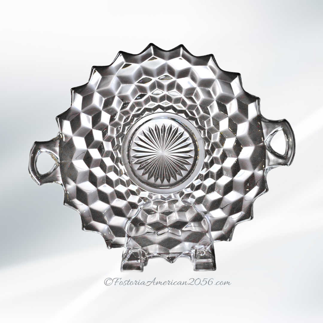 Fostoria American Handled Cake Plate
