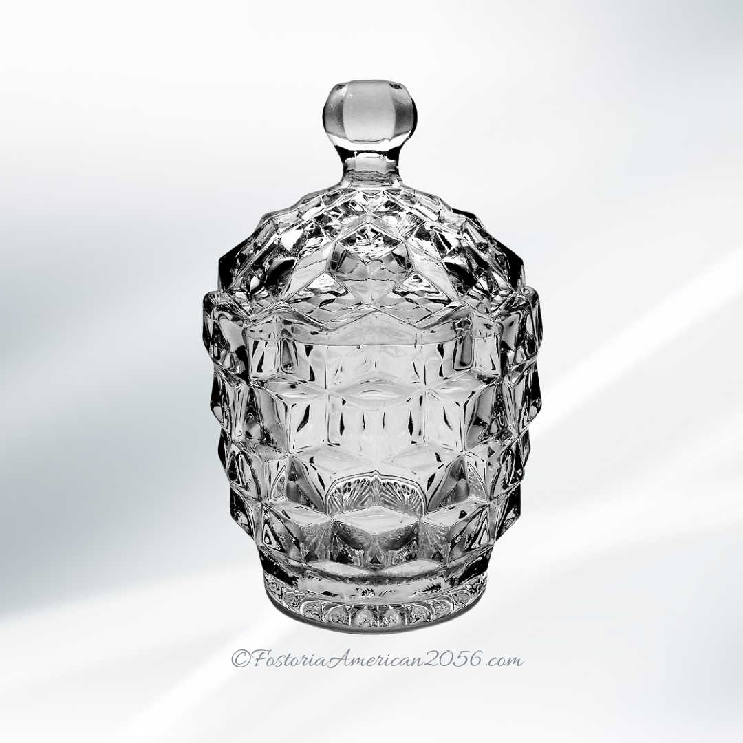 Fostoria American Sugar & Cover ~ Candy Jar & Cover