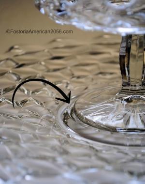 Fostoria | American | Cracker Plate, with raised retainer ring.