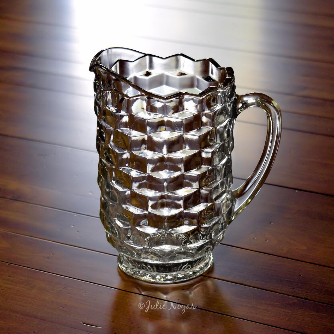 American Whitehall Pitcher 51 oz. Fostoria American Glassware