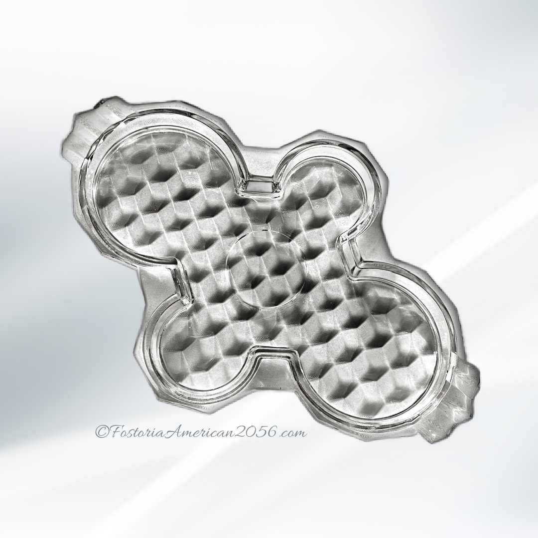 Fostoria American Round Puff Box & Cover