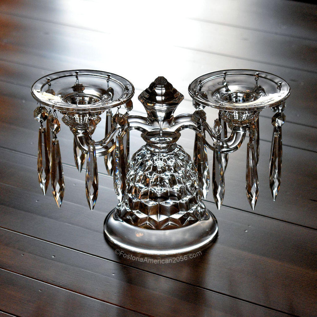 Fostoria American 2-Light Candelabra