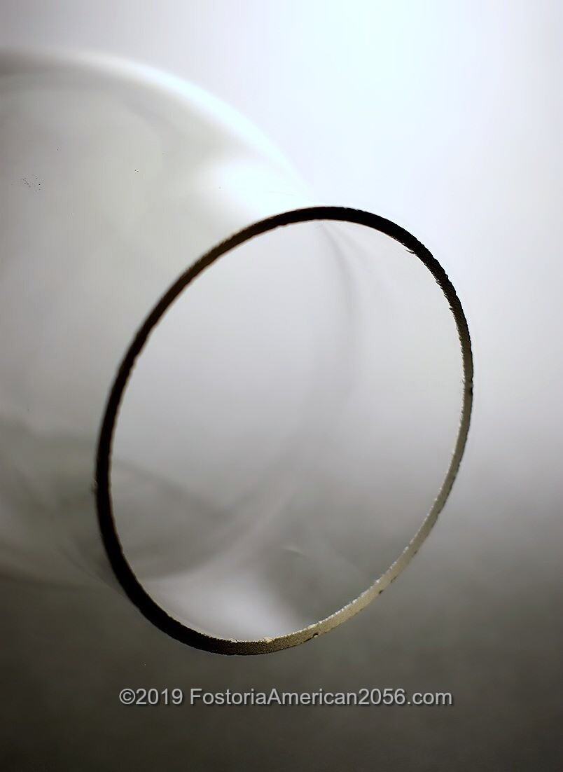 Hurricane Lamp Chimney Fostoria No. 2056 American Pattern