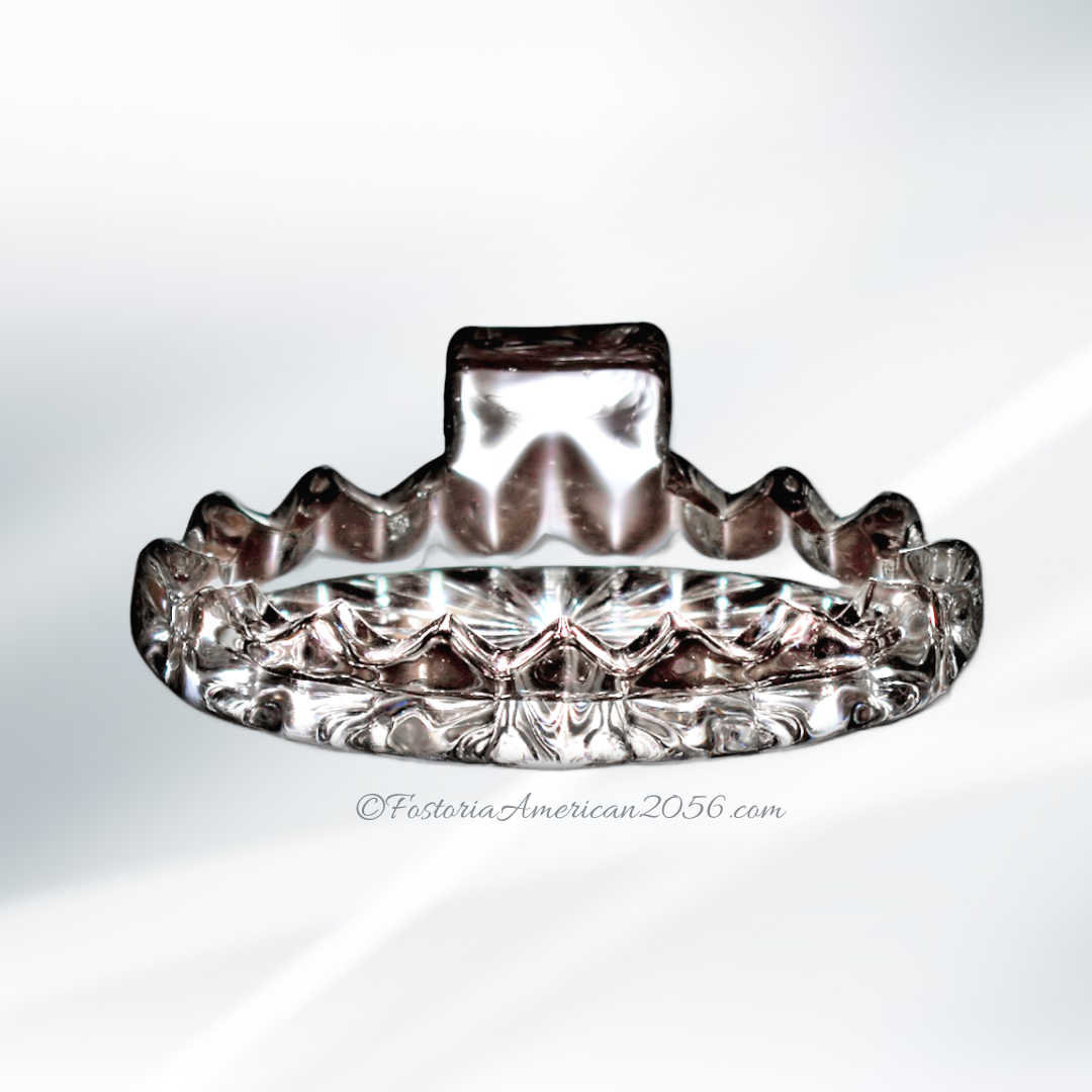 Fostoria American Round Puff Box & Cover