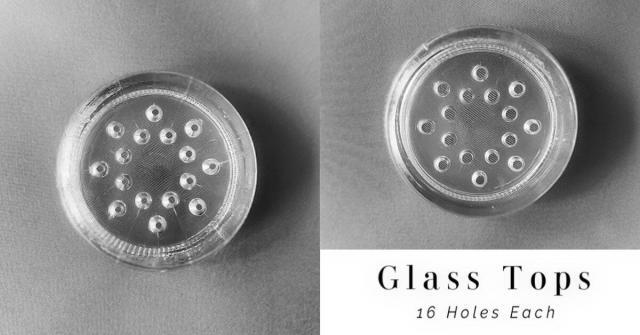 Fostoria American Salt Shaker No. 1 - Glass Tops