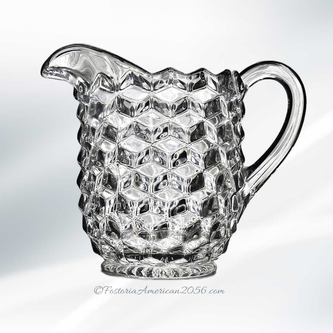 Fostoria American Round Puff Box & Cover Fostoria American Round Puff Box & Cover