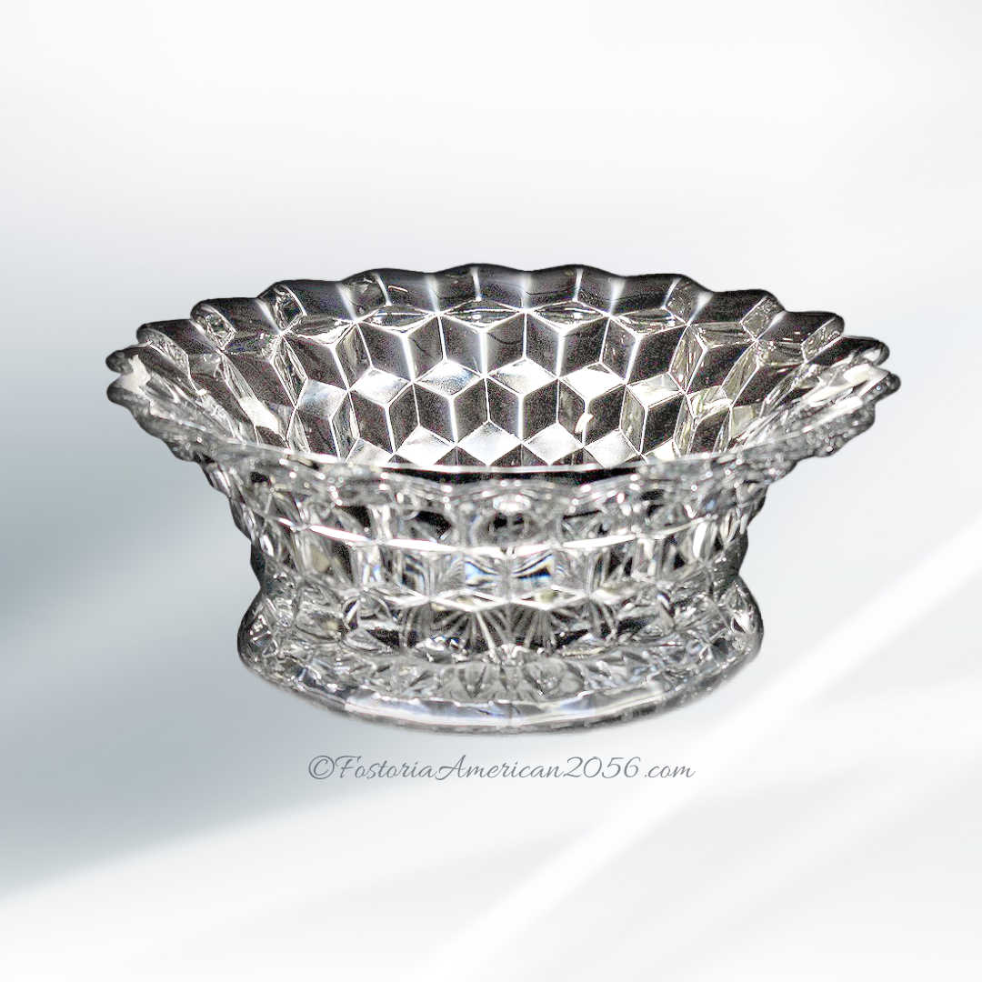 Fostoria American Round Puff Box & Cover Fostoria American Round Puff Box & Cover