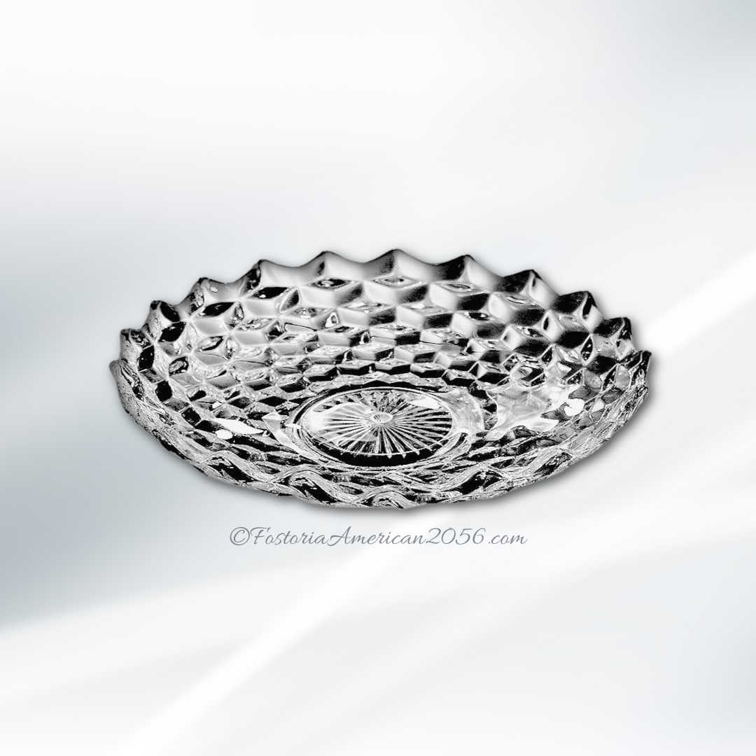 Fostoria American Round Puff Box & Cover Fostoria American Round Puff Box & Cover