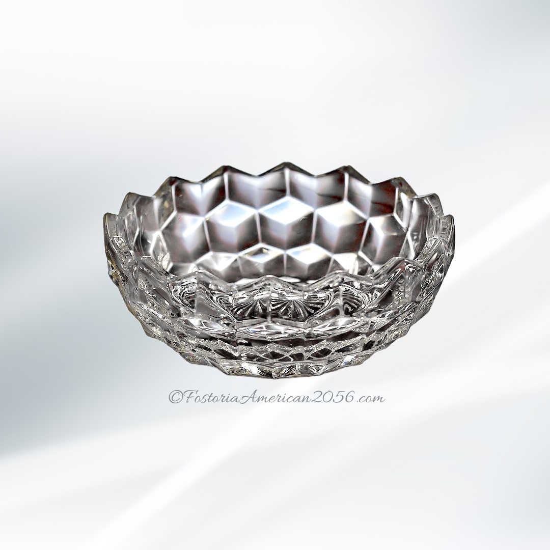 Fostoria American Round Puff Box & Cover Fostoria American Round Puff Box & Cover