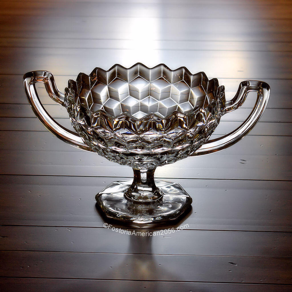 Fostoria American Footed Handled Bowl