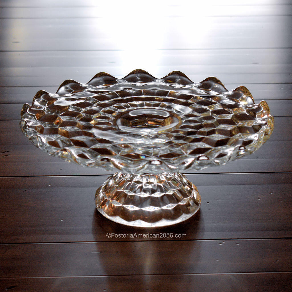 Fostoria American Footed Cake Stand
