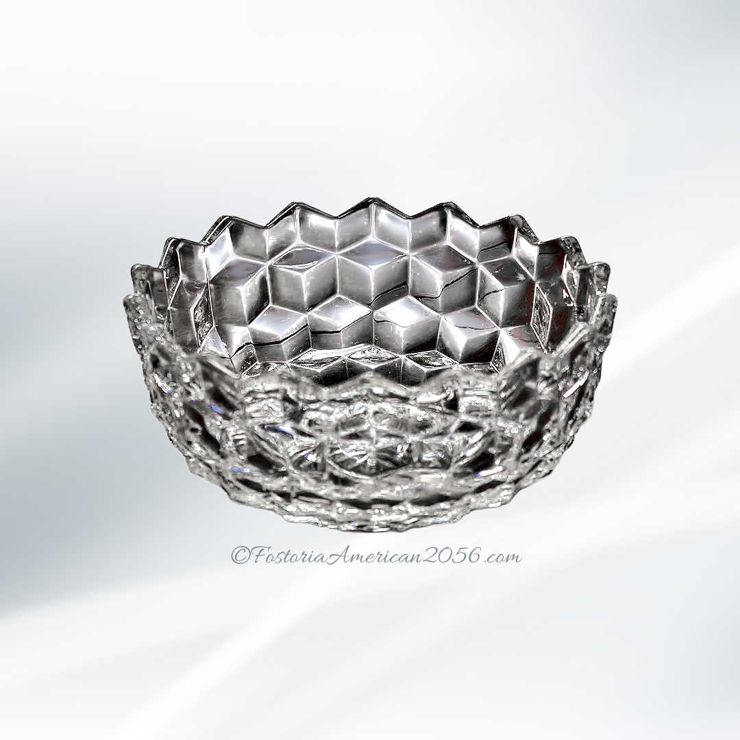Fostoria American Round Puff Box & Cover Fostoria American Round Puff Box & Cover