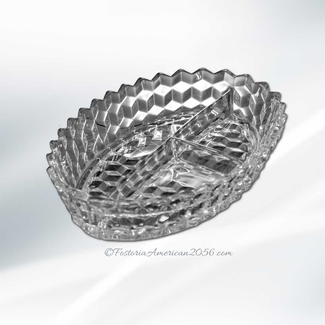 Fostoria American Round Puff Box & Cover Fostoria American Round Puff Box & Cover