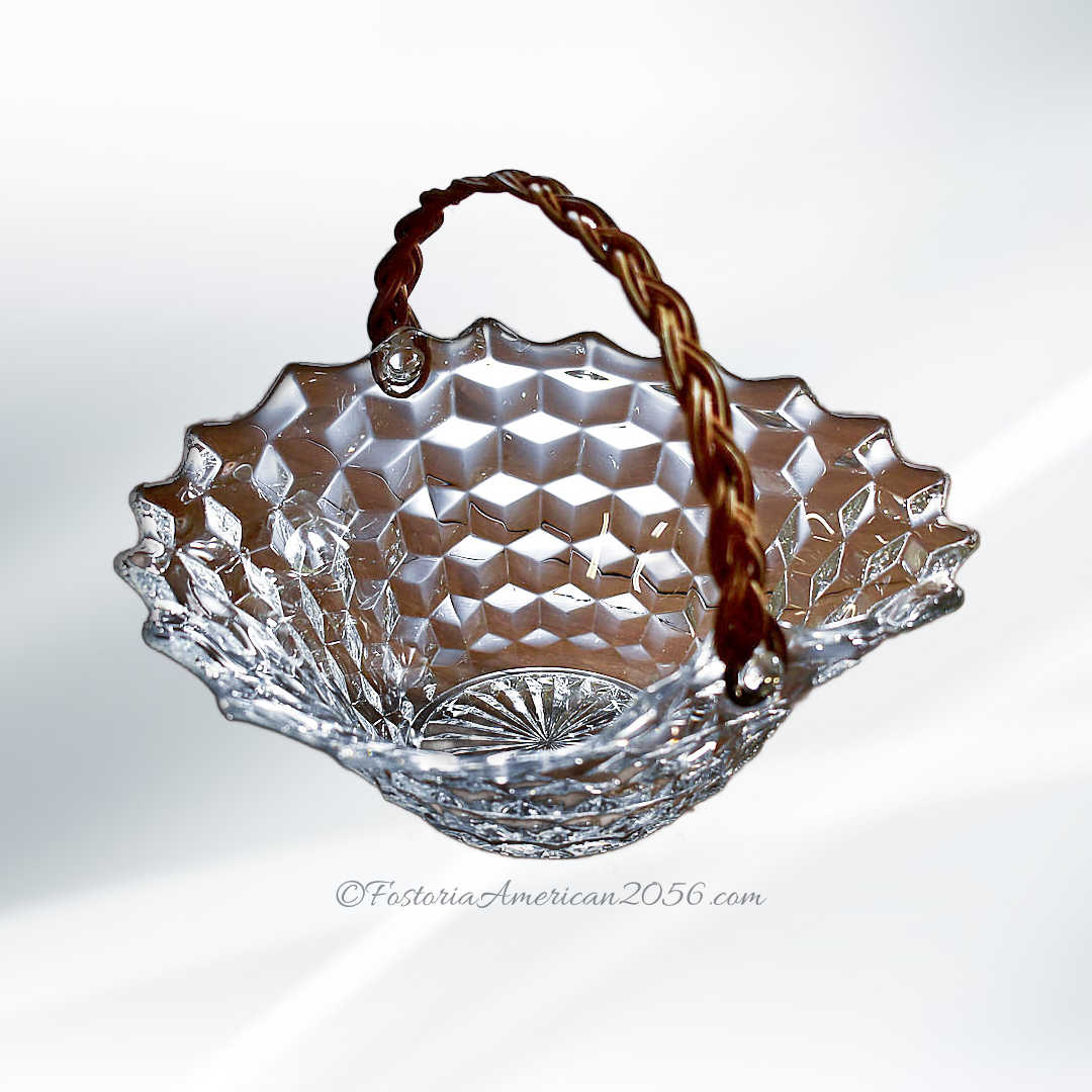 Fostoria American Round Puff Box & Cover Fostoria American Round Puff Box & Cover