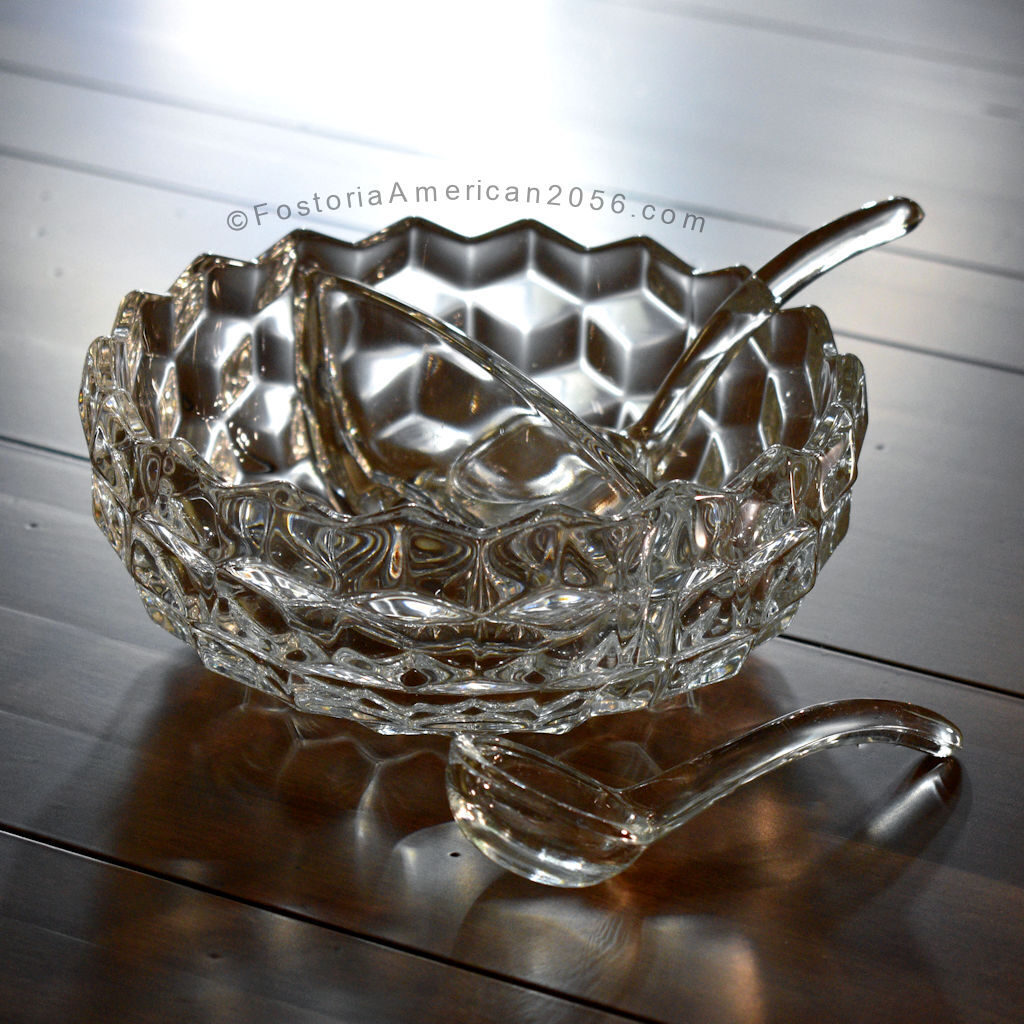 2Part Mayonnaise & 2 Ladles Fostoria No. 2056 American Pattern