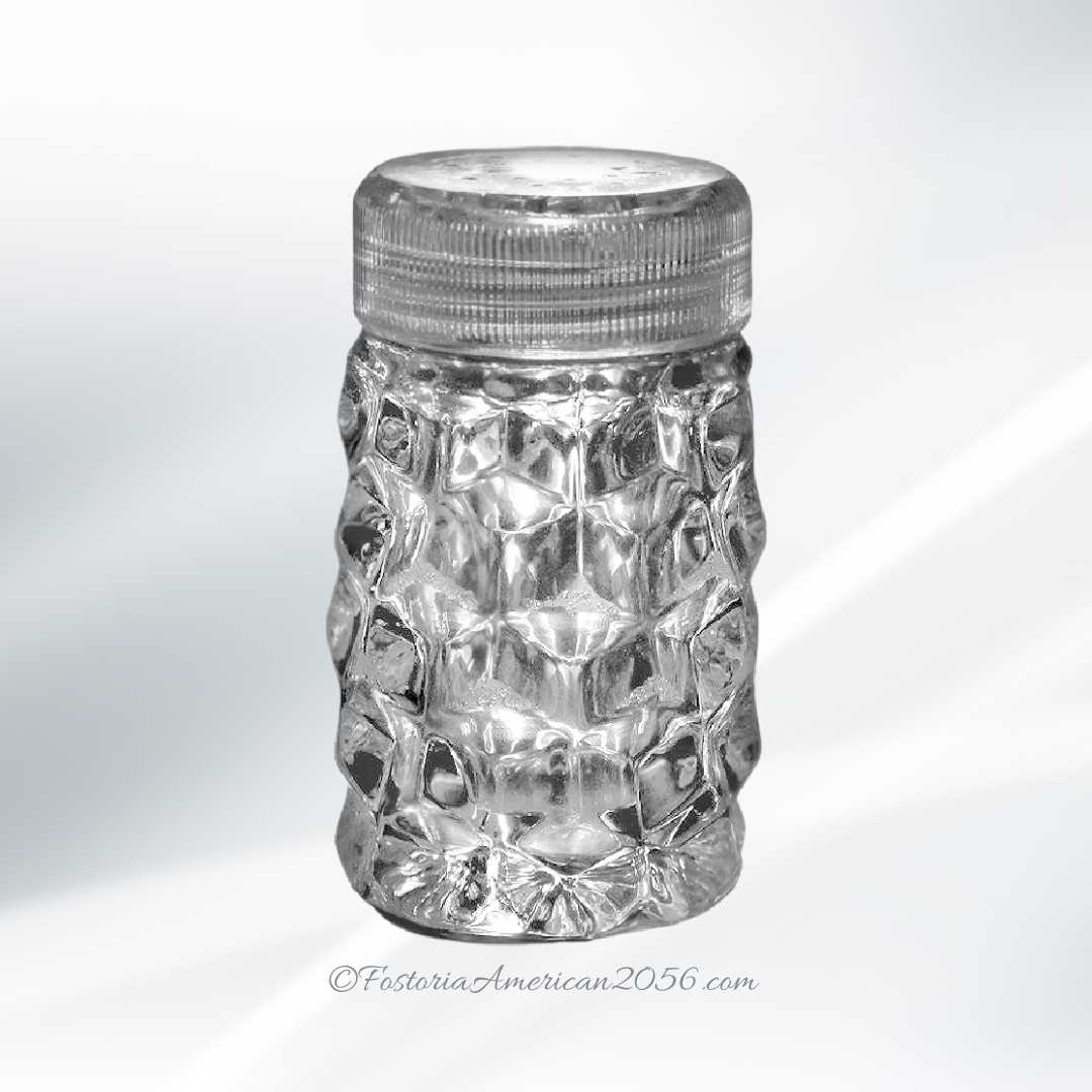 Fostoria American Round Puff Box & Cover