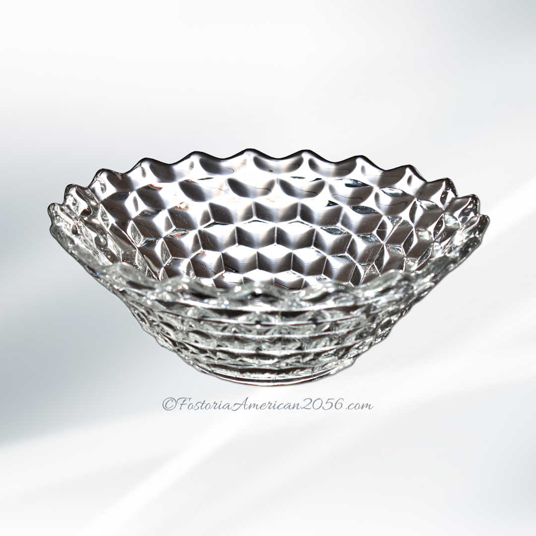 Fostoria American Round Puff Box & Cover Fostoria American Round Puff Box & Cover