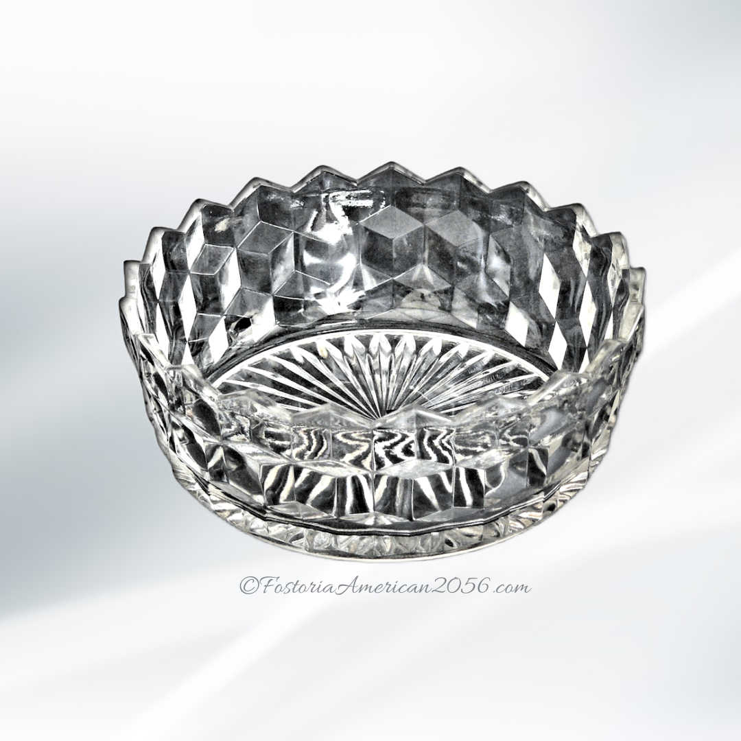 Fostoria American Round Puff Box & Cover Fostoria American Round Puff Box & Cover